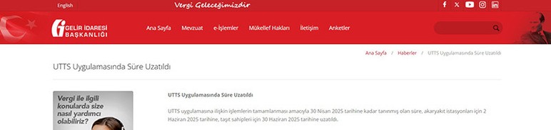 UTTS uygulamasında sürenin uzatılmasına karar verildi!
