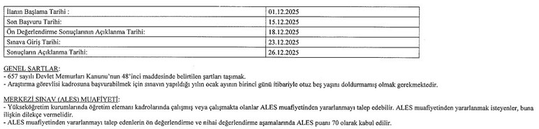 ODTÜ 36 araştırma görevlisi alımı yapacağını duyurdu!