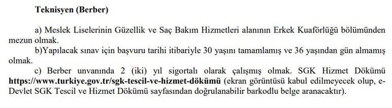 EGM, Ankara dahil 6 ilde berber alımı yapacak