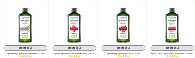 Silikon, paraben tuz yok doğallık çok! Agarta Kozmetik'ten doğal şampuan çeşitleri