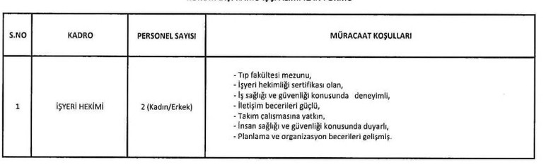 Yenimahalle'de kamu kurumuna KPSS'siz personel alımı yapılacak! - Resim : 2
