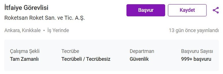 Roketsan, Ankara'da 35 yaş altı personel alımı yapacak! Şartlar sıralandı