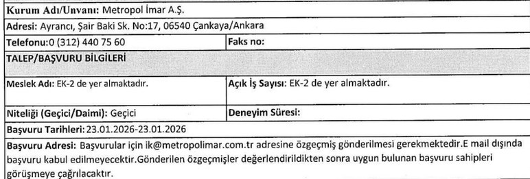 Başkentte kamu kurumuna avukat alımı yapılacak!