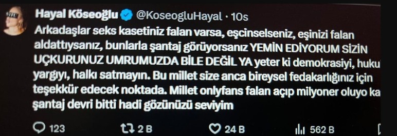 Hayal Köseoğlu kimdir, nerelidir, ne dedi?