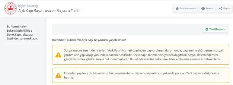 İçişleri Bakanlığı e-Devlet açık kapı 3500 TL bayram harçlığı başvurusu açıklaması yaptı!