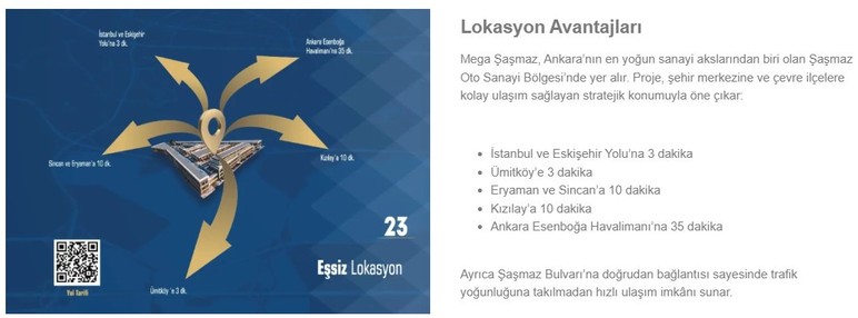 TR İnvest'in devam eden Mega Şaşmaz Projesi Kızılay'a 10 dakika mesafede! - Resim : 2