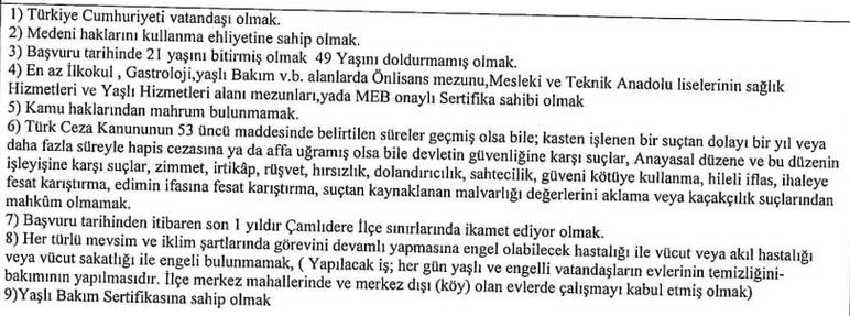 Çamlıdere Sosyal Yardımlaşma ve Dayanışma Vakfı'na geçici işçi alınacak! - Resim : 2