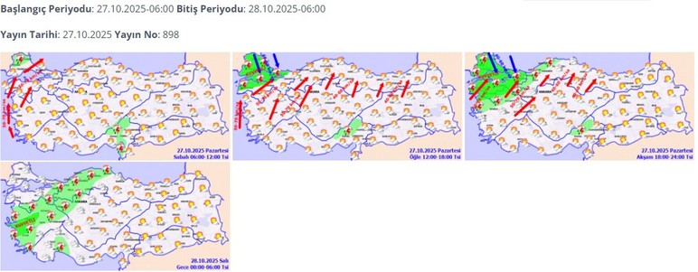 Meteoroloji'den 7 il için fırtına uyarısı!