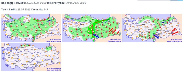 Meteoroloji'den Ankara için gök gürültülü sağanak yağış uyarısı!