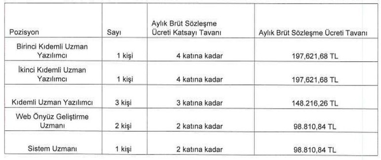 Danıştay Başkanlığı'na en az 98.810 TL maaşla sözleşmeli personel alınacak