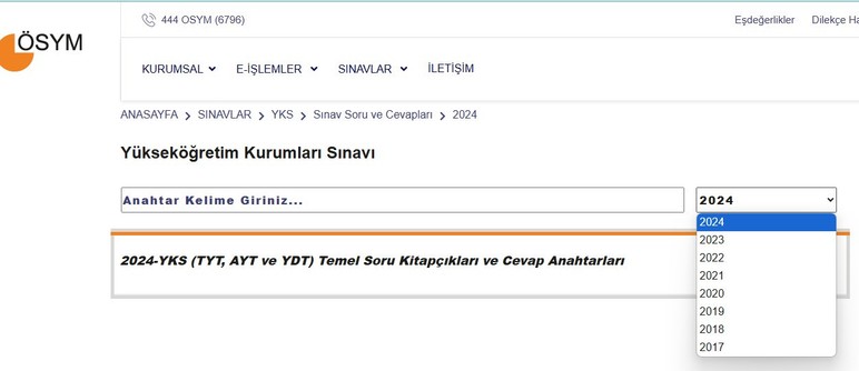 TYT soruları ne zaman yayınlanacak, ÖSYM YKS cevap anahtarı saat kaçta açıklanır 2025?