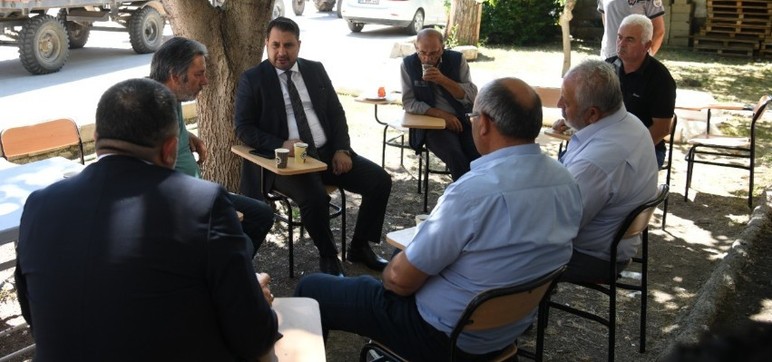 Kahramankazan Belediye Başkanı Çırpanoğlu çiftçileri ziyaret etti - Resim : 2