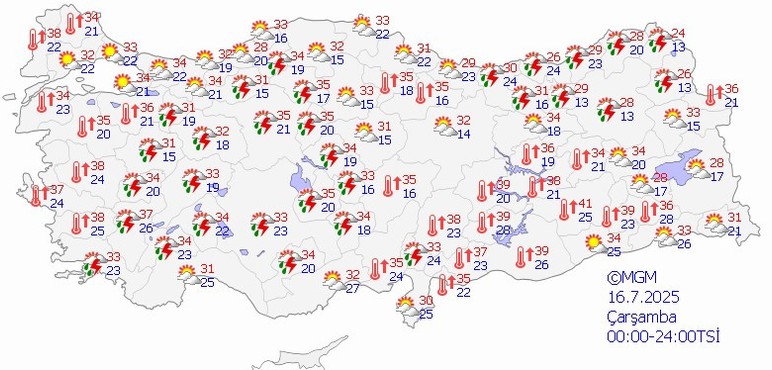 Cehennem sıcaklarına serin bir ara! Meteoroloji sağanak yağış uyarısı yaptı - Resim : 2