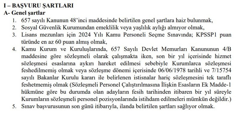 Sayıştay Başkanlığı Ankara'da sözleşmeli personel alacak
