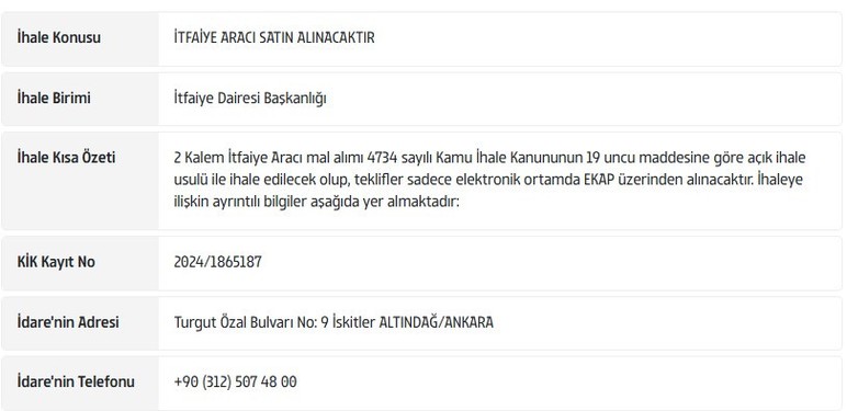 ABB'den yangınlara karşı yeni tedbir: 2 itfaiye aracı alınacak