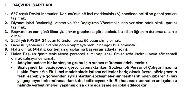 Diyanet İşleri Başkanlığı 1.250 Kur'an Kursu Öğreticisi alımı yapacak - Resim : 2
