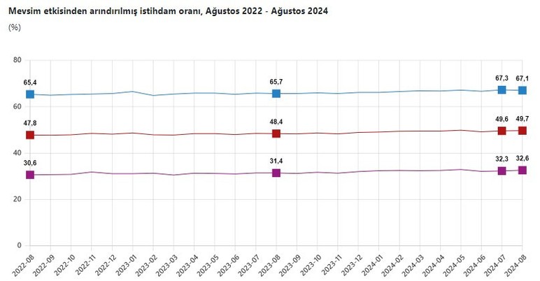 TÜİK Ağustos ayı işsizlik rakamlarını açıkladı - Resim : 2