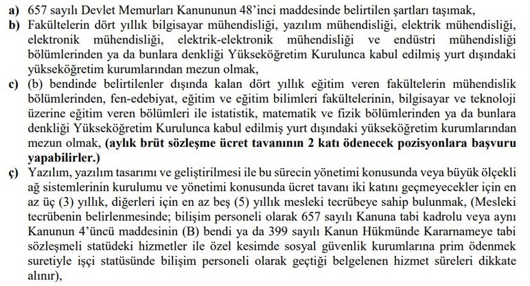 İçişleri Bakanlığı en az 114 bin TL maaşla sözleşmeli bilişim personeli alacak - Resim : 2