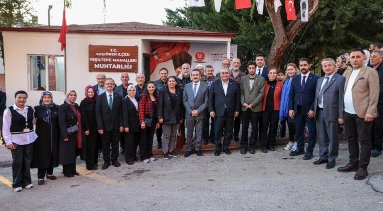 Keçiören Belediyesi yeni muhtarlık binasını hizmete açtı