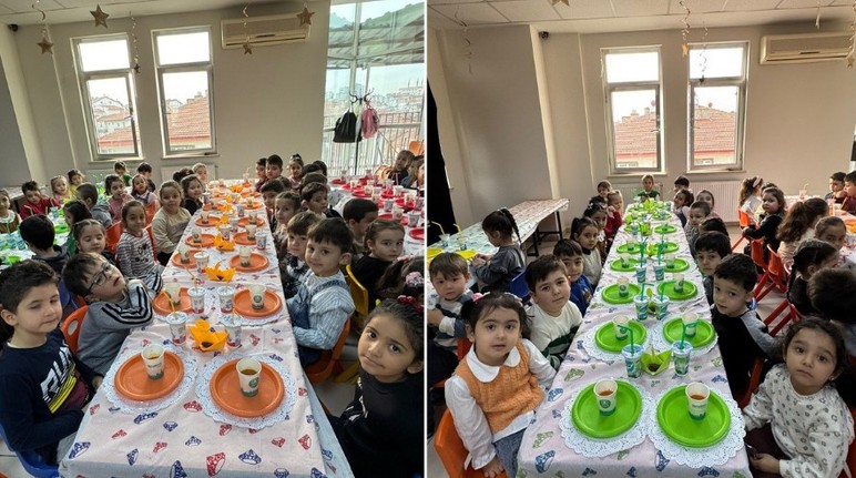 Pursaklar'da minikler tekne orucu tuttu