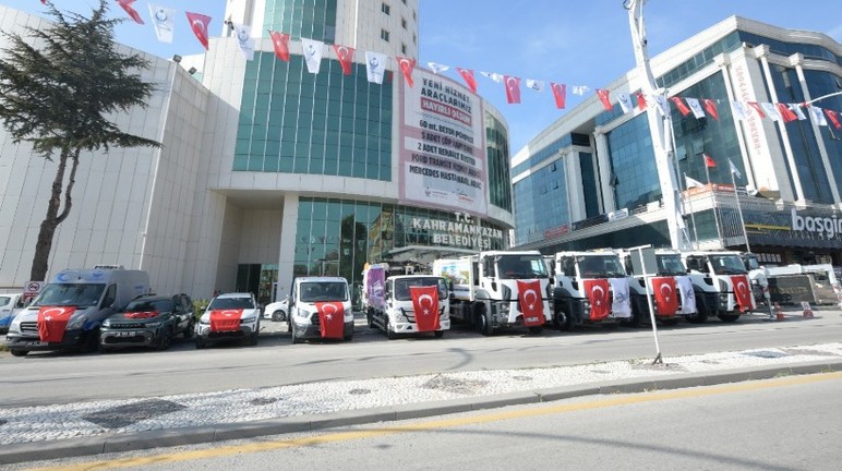 Kahramankazan Belediyesi araç filosuna 10 yeni araç ekledi