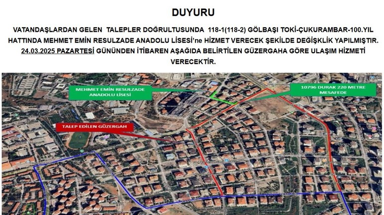 EGO Ankaralılar için duyurdu: Durakta boşa beklemeyin otobüs güzergahları değişti - Resim : 3