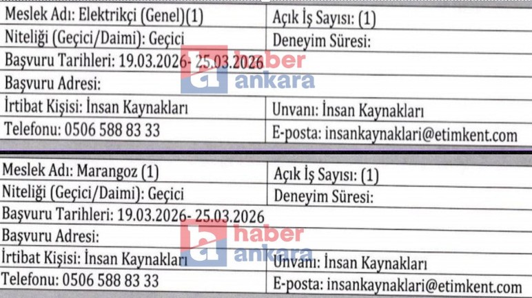 Etimesgut'ta geçici 180 personel alım başvurularında son saatler! - Resim : 3
