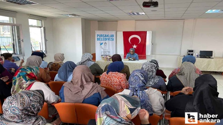 Pursaklar Belediyesi'nin Hanım Evlerinde 15 Temmuz şehitlerine dua