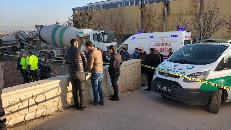 Ankara'da yan yatan beton pompasının kolunun çarptığı işçi hayatını kaybetti!