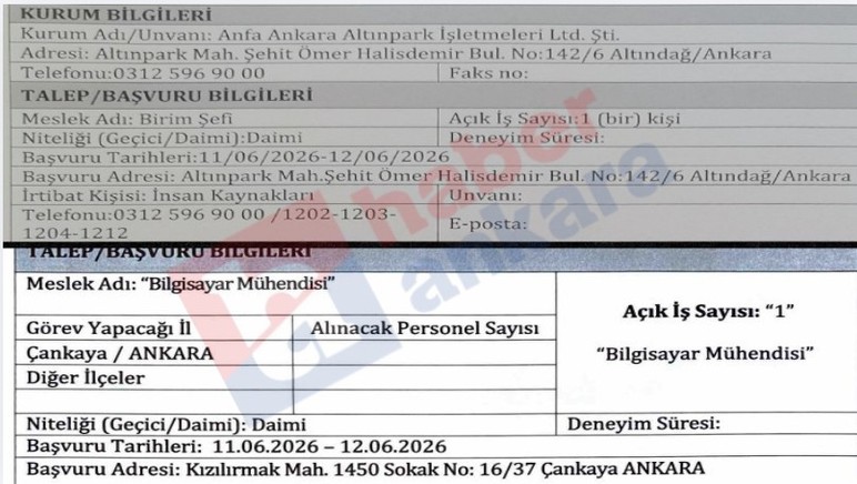 ABB 2 şirketine kamu işçisi alınacak!