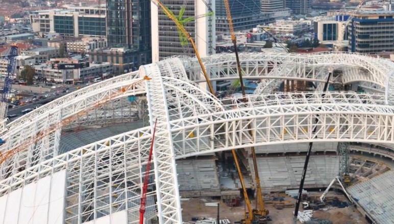 Yapımı devam eden 19 Mayıs Stadyumu'nun son hali görüntülendi!