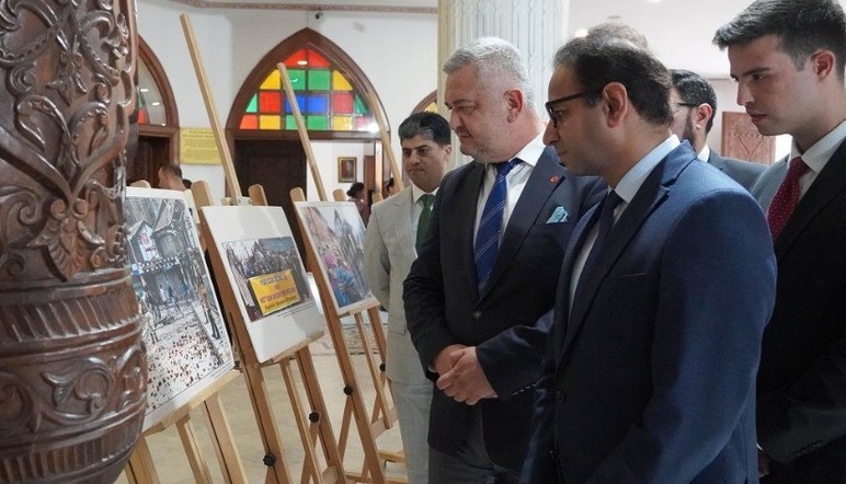 Keçiören Belediyesi'nin Keşmir Dayanışma Günü'ne özel sergisi büyük ilgi gördü