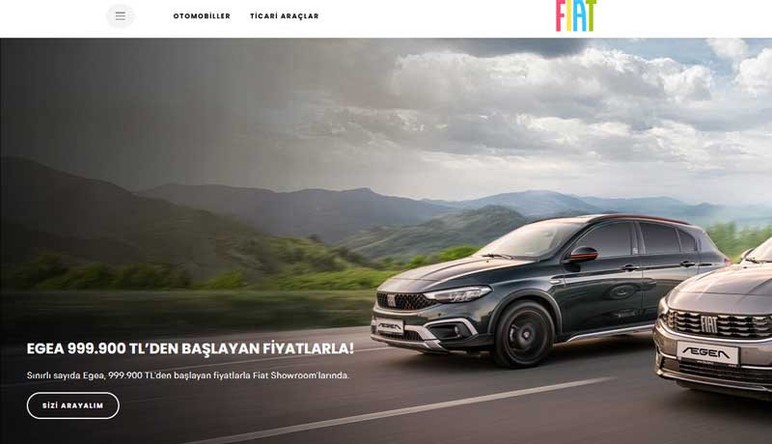 1 Aralık tarihine kadar alana Fiat Egea Sedan 999.900 TL!