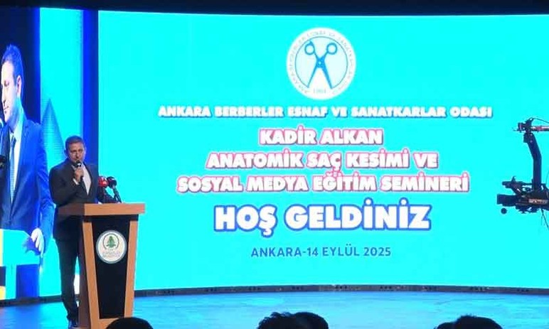 Pursaklar Belediyesi'nden berberlere anatomik saç kesimi ve sosyal medya eğitimi semineri - Resim : 3