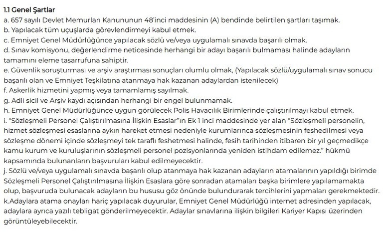 EGM, Ankara'da sözleşmeli helikopter pilotu alacak