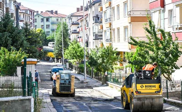 Altındağ Belediyesinin başlattığı asfalt seferberliği sürüyor - Resim : 2