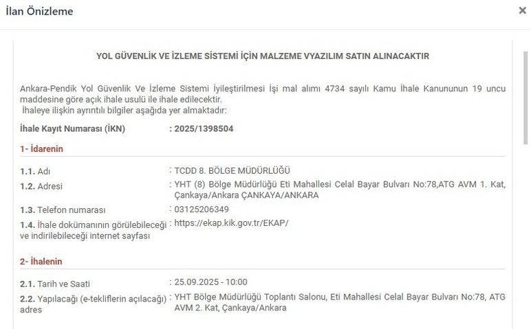 Ankara-Pendik YHT hattında güvenlik tedbirleri arttırılıyor