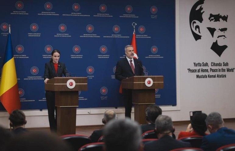 Bakan Fidan, Ankara'da Romanya Dışişleri Bakanı Oan Toiu ile görüştü