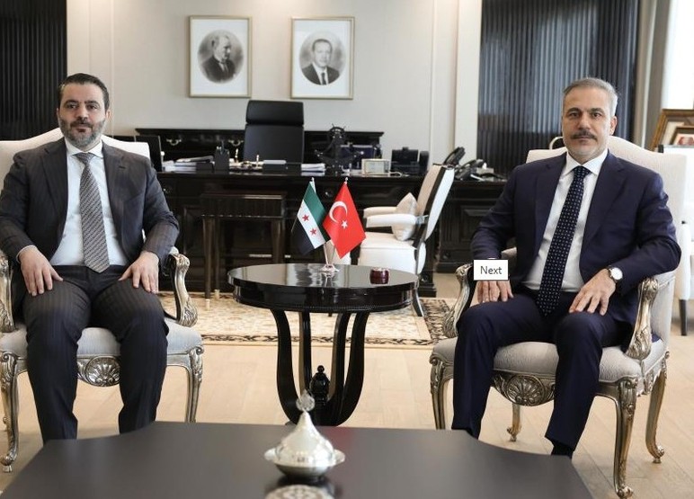 Ankara'ya gelen Suriye Dışişleri Bakanı Şeybani, Fidan ile görüştü