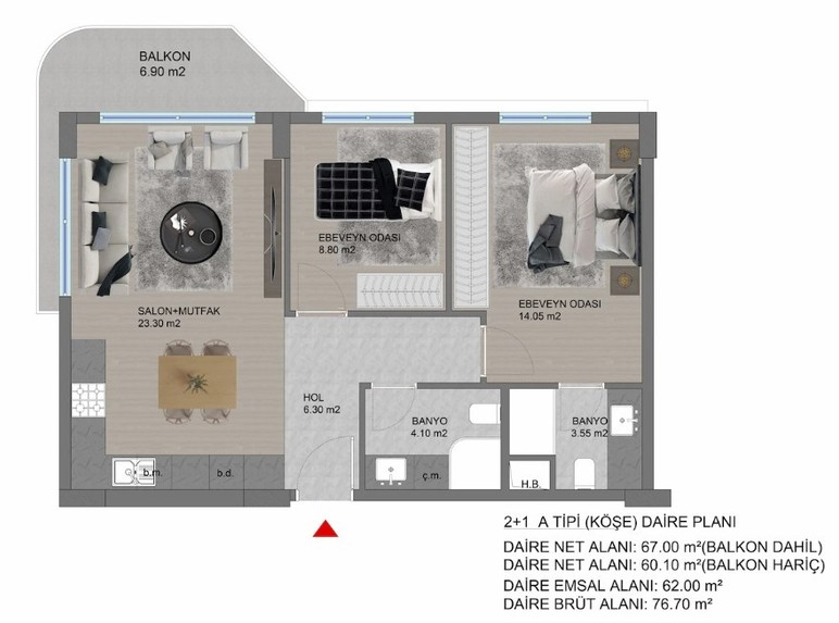 TRinvest'in Park Akdeniz Projesi lüks, modern ve ayrıcalıklı bir yaşam sunuyor! - Resim : 3