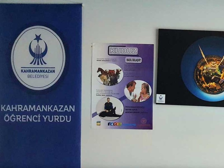 Kahramankazan Belediyesi öğrenci yurdunda kuduz riskine karşı bilgilendirme toplantısı yapıldı
