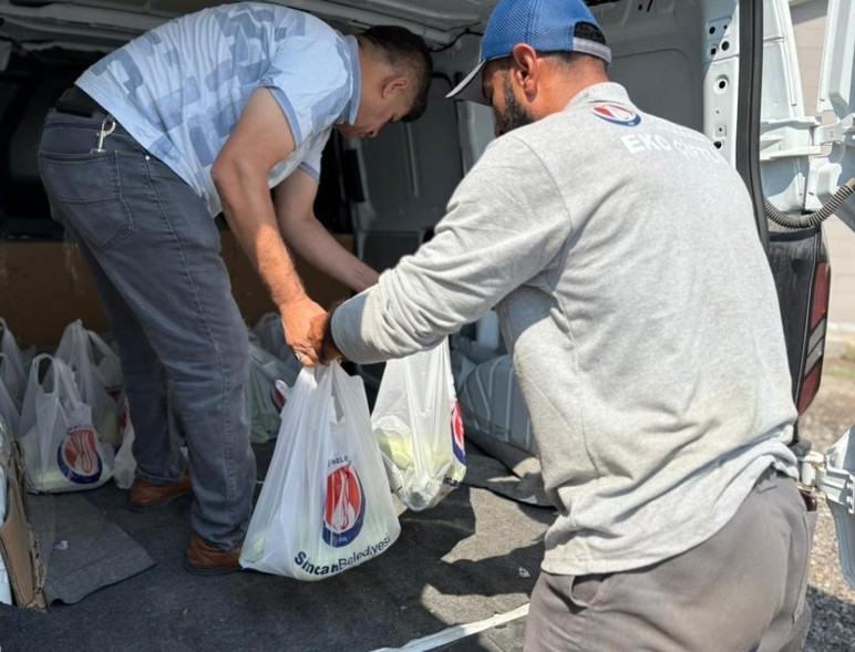 Sincan Belediyesi Eko-Çiftlik'te üretilen sebzeleri vatandaşlara ulaştırıyor