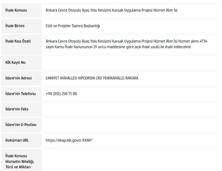 Ankara'da trafik yoğunluğu yaşanan bölge için Ankara Büyükşehir Belediyesi'nden yeni kavşak projesi