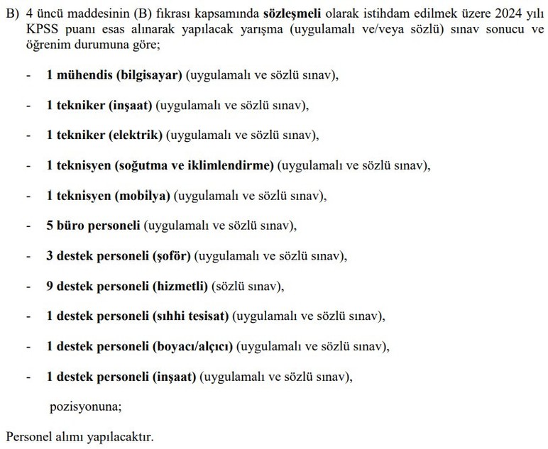 Hakimler ve Savcılar Kurulu Ankara'da KPSS puanıyla 37 personel alımı yapacak - Resim : 2