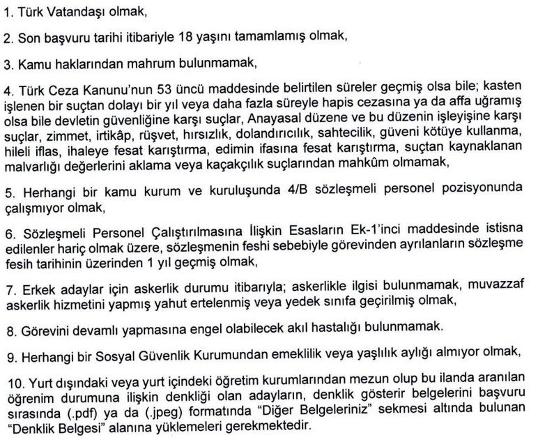 Kültür ve Turizm Bakanlığı Ankara'da personel alacak!