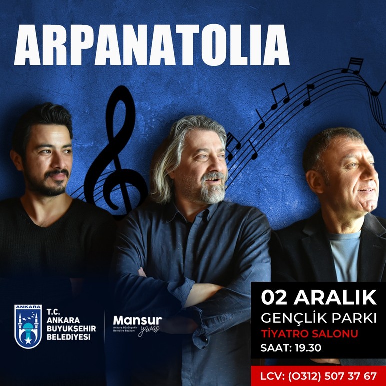 Ankara Büyükşehir Belediyesi aralık ayında 4 günlük konser programını duyurdu!