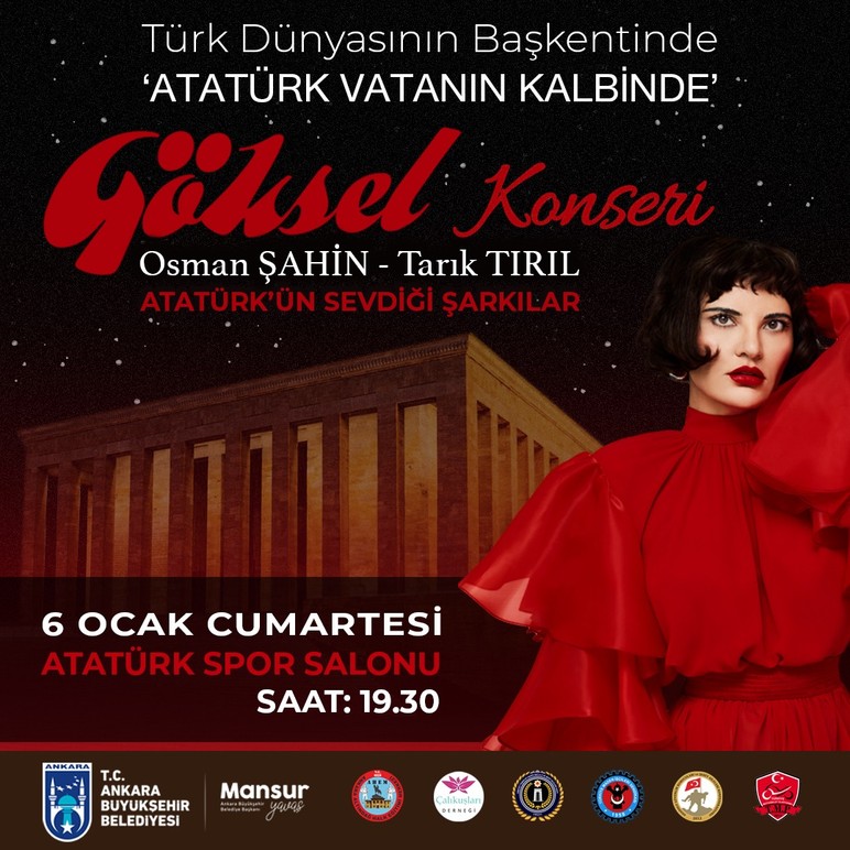 Şarkıcı Göksel Atatürk'ün sevdiği şarkıları seslendirmek üzere Ankara'da konser verecek!