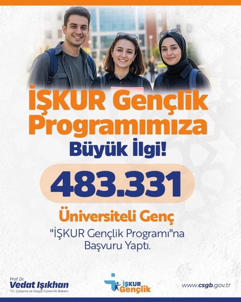 Gençler İŞKUR Gençlik Programı'na yoğun ilgi gösterdi