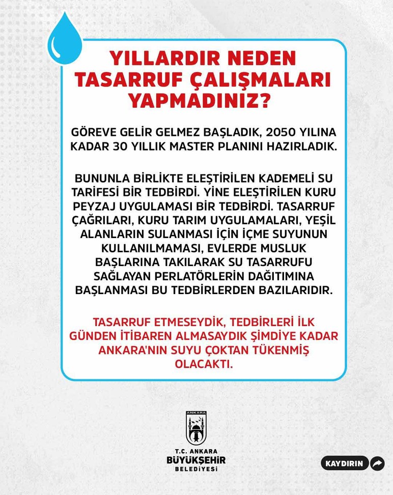 ASKİ'den Ankara'daki su kesintilerine ilişkin bilgilendirme açıklaması - Resim : 3