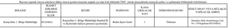 Karayolları Genel Müdürlüğü (KGM) işçi alımı yapıyor: Başvurular başladı - Resim : 3
